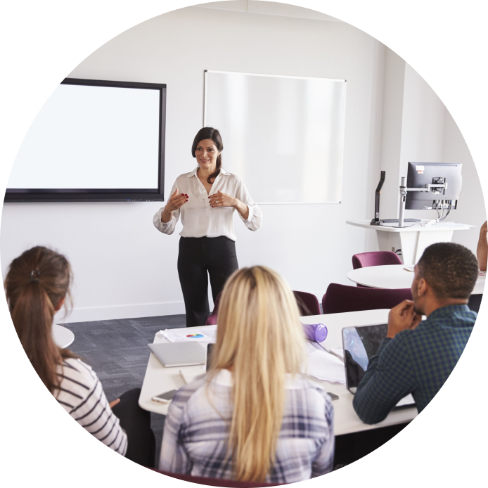getaccredited-headerimage professor teaching a class